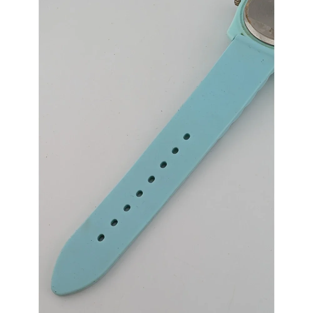 Owl Watch Women 40mm Case Teal Silicone‎ Band- New Battery